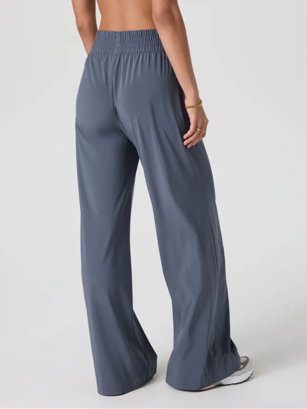NWT Vuori Villa Wideleg Pant Azure XS High Rise Travel Lounge - Picture 3 of 10